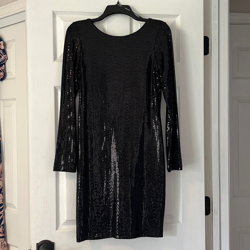 Black sparkly Calvin Klein dress